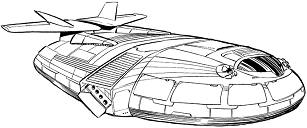 Lightning Attack Hovercraft (ERML) line art