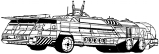 Coolant Truck (Tracked) line art