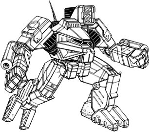 Pulverizer line art