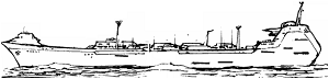 Kaleen Bay Tanker line art