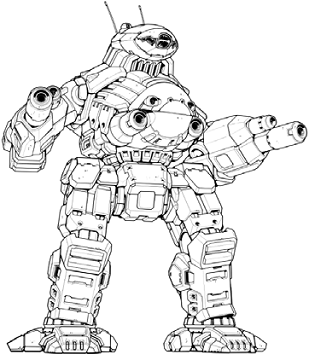 Annihilator ANH-1E line art