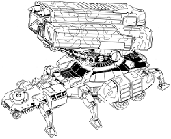 Gun Trailer (Siege) line art