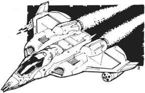 Medium Strike Fighter Defender line art