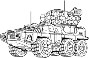 Striker Light Tank (3053 Upgrade) line art