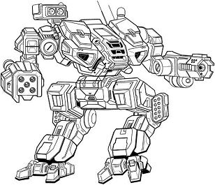 Tenshi TN-10-OR line art