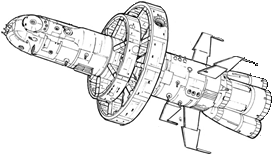 Wagon Wheel Frigate line art
