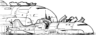 Verne Cargo Sub line art