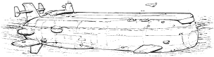 Argo Submersible Carrier line art