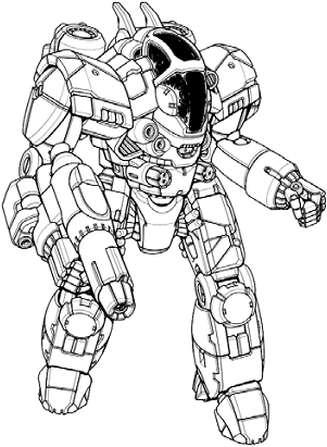 Chameleon TRC-4B line art