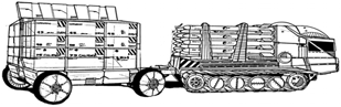 J-27 Ordnance Transport (Armor) line art