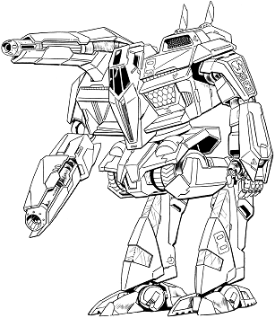 Cataphract CTF-0X line art