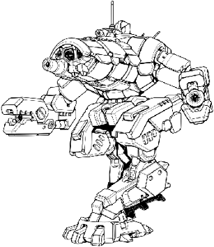Crab CRB-54 line art