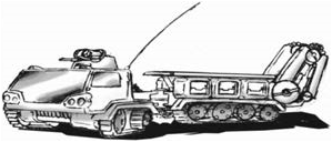 Nifty Transportable Field Repair Unit line art