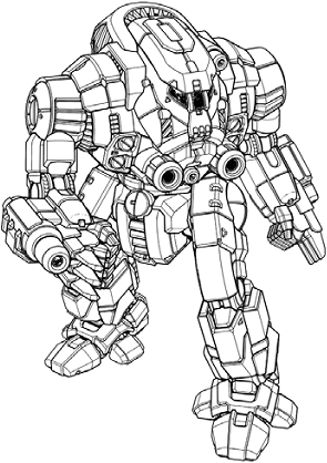 Pillager PLG-3Z line art