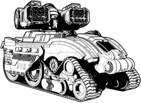 Gurzil Support Tank line art