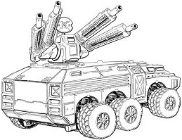 Aesir Medium AA Vehicle line art