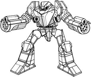 Crossbow CRS-9A line art