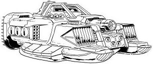 Saladin Mk II HCV line art