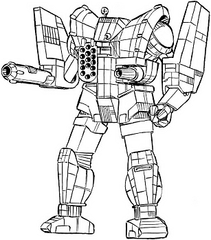 Awesome AWS-11V line art