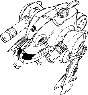 Dragon Fire DGR-4F line art