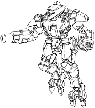 Goshawk (Vapor Eagle) 2 line art