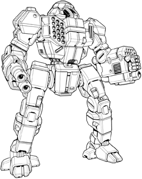 Trebuchet TBT-5J line art