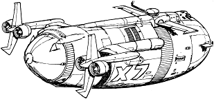 Eckener Tanker Airship EC-1 line art