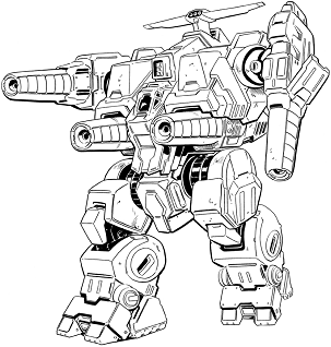 Rifleman III RF2-A line art