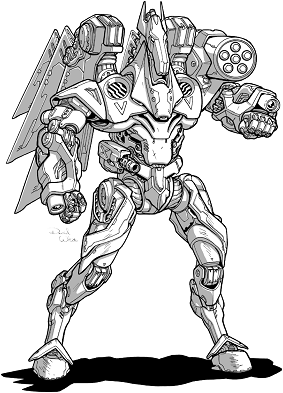 Svartalfa 2 line art