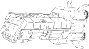 League Destroyer (Block I) line art