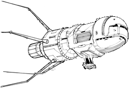 Explorer JumpShip line art