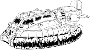Savannah Master Hovercraft line art