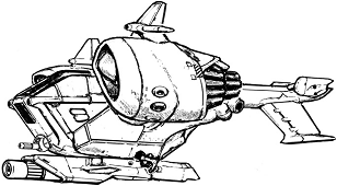 Yasha VTOL line art