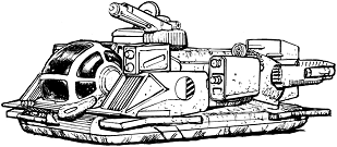 Tamerlane Strike Sled (Flamer) line art