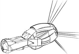 Black Lion Battlecruiser (Clan) line art