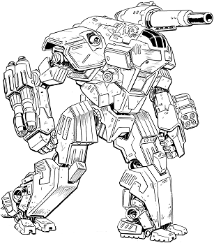 Hound HD-2F line art