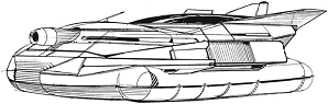 Saladin Assault Hover Tank (Clan Cargo) line art