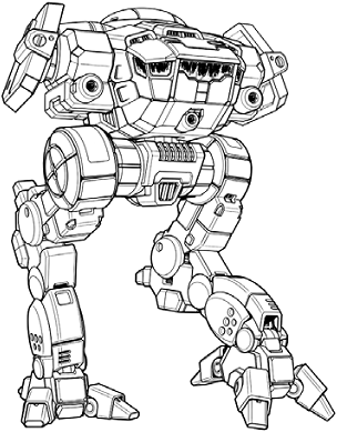 Cicada CDA-3F line art