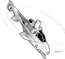Garuda Heavy VTOL line art