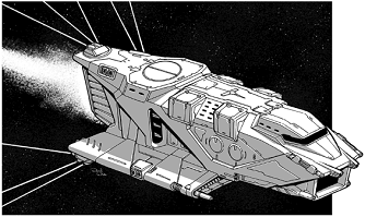 Corone Destroyer line art