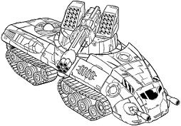 Glory Heavy Fire Support Vehicle (Arrow IV) line art