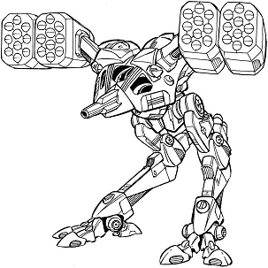 Locust LCT-1V2 line art