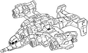Onuris Attack VTOL Prime line art
