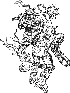 Gladiator Exoskeleton [Industrial Drill] (Sqd6) line art