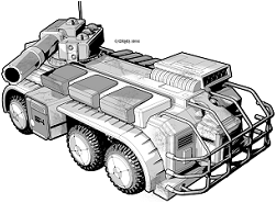Gallant Urban Assault Tank line art