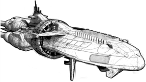 New Syrtis Carrier (2557) line art