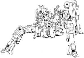 Stalking Spider line art