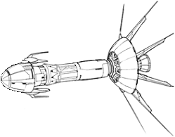 Star Lord JumpShip line art