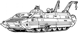 Paramour Mobile Repair Vehicle line art