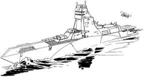 Andryusha-class Bombardment Frigate line art
